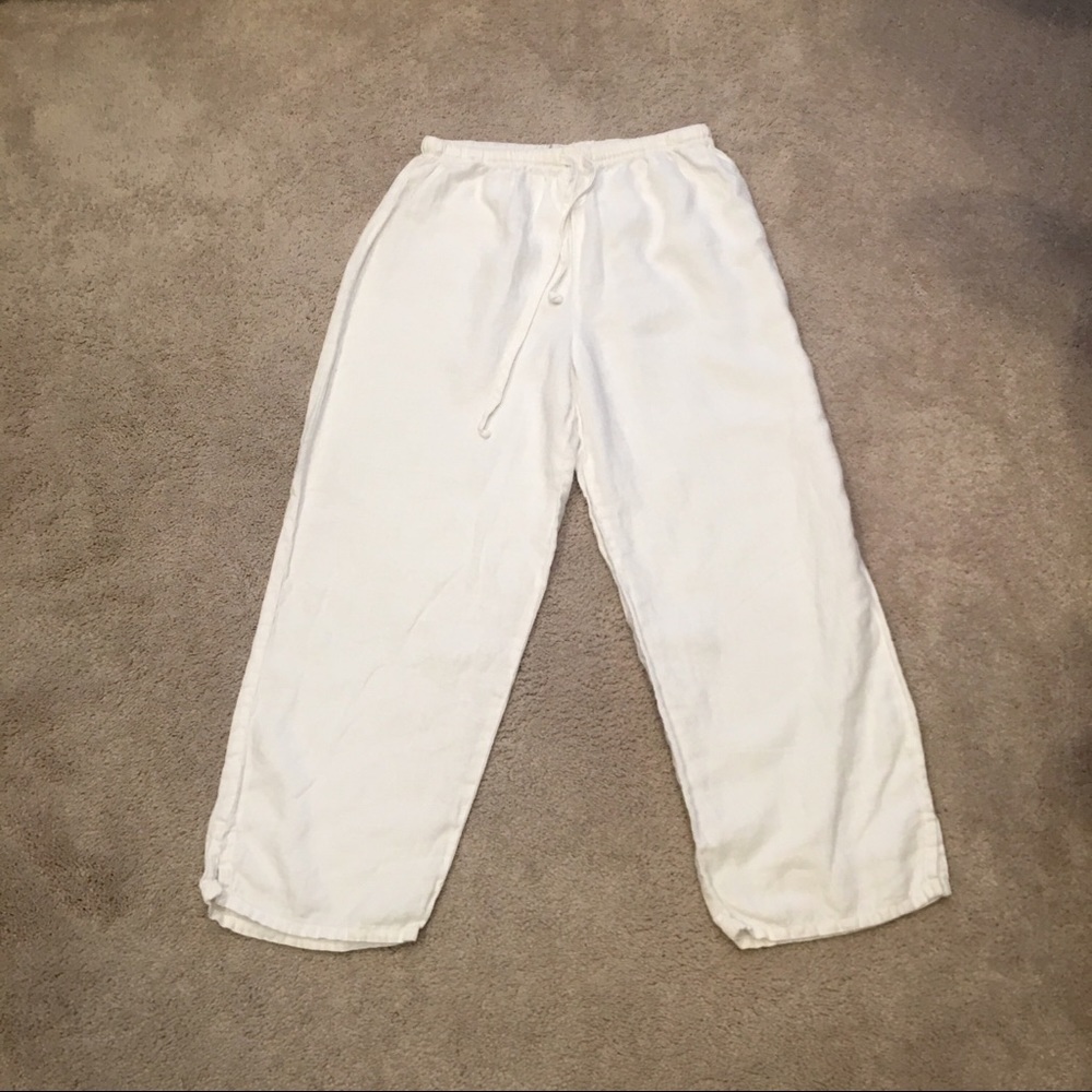 NWOT White Linen Pants